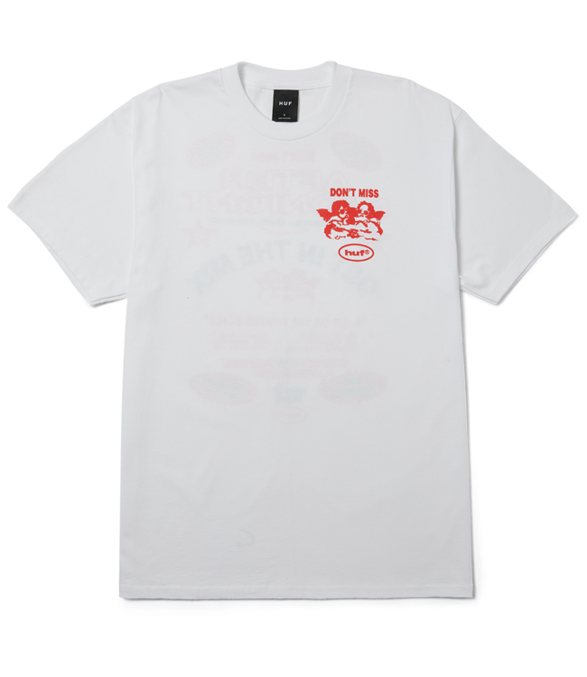HUF After Midnight Ss Tee - White