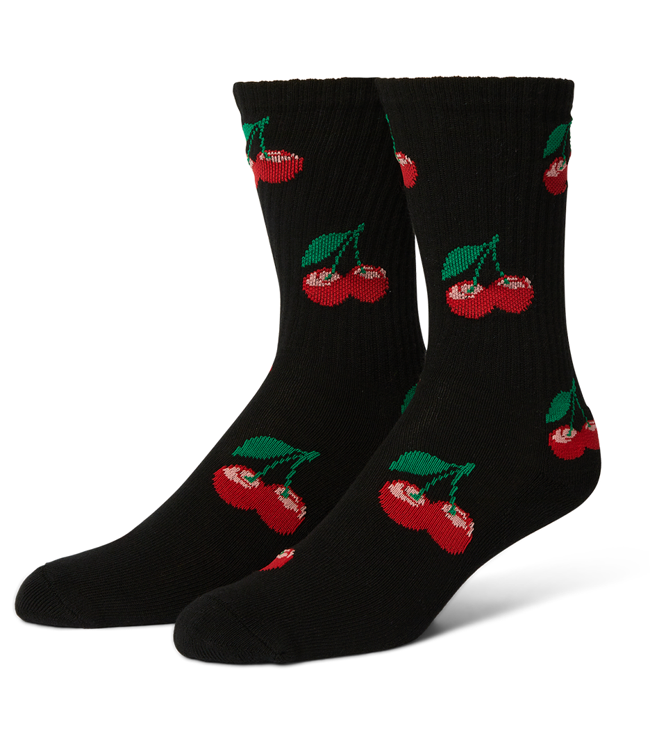 HUF Cherry Bomb Crew Sock - Black