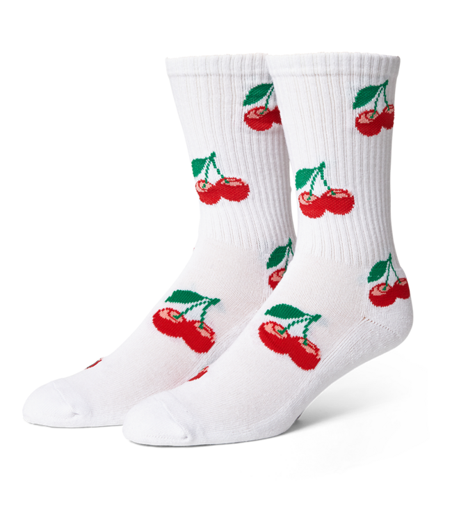 HUF Cherry Bomb Crew Sock - White