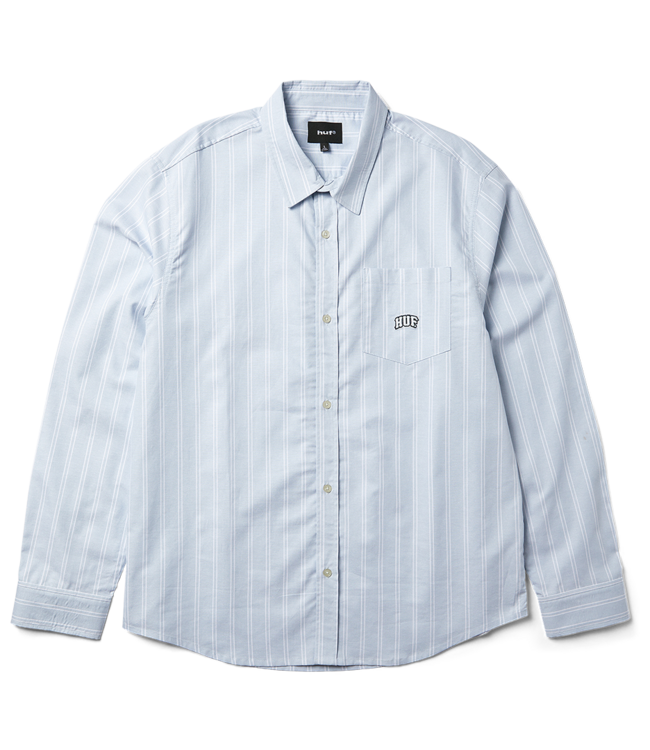 HUF Classic Arch Ls Oxford Shirt - Light Blue