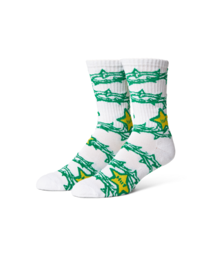 HUF Fantasies Crew Sock - White