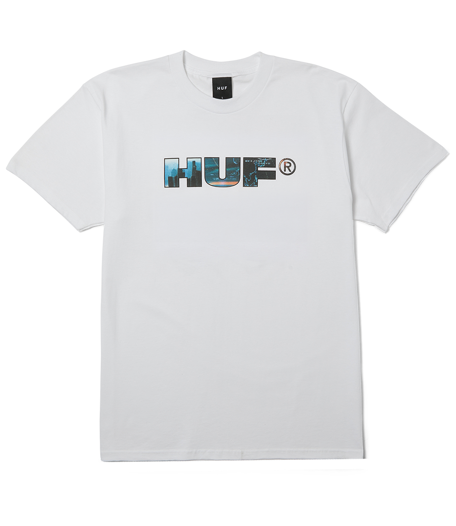 HUF Flight Path Ss Tee - White