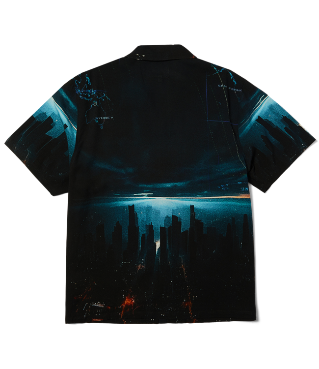 HUF Ground Control Ss Resort Shirt - Black