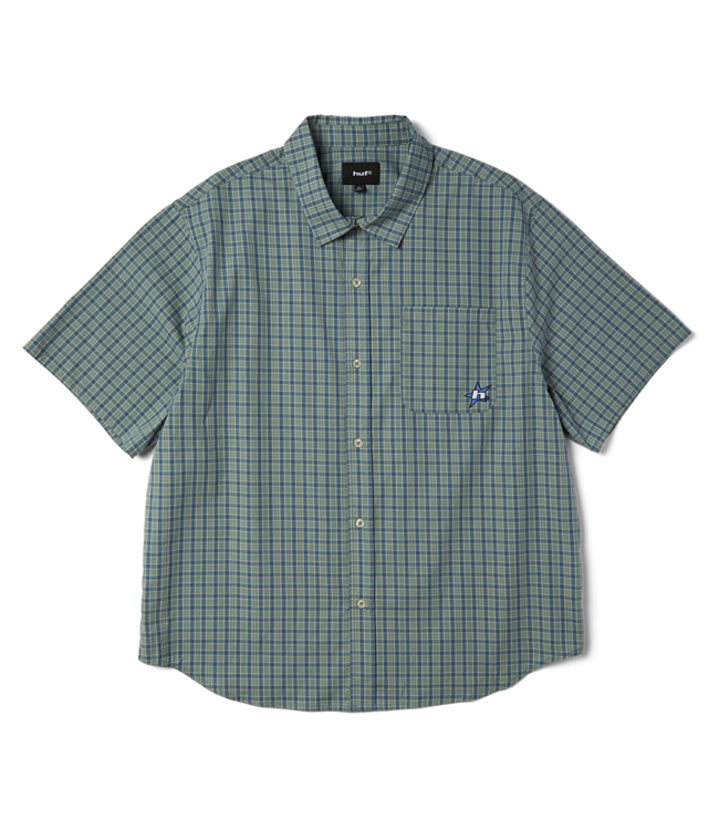 HUF H Star Ss Plaid Shirt - Marine