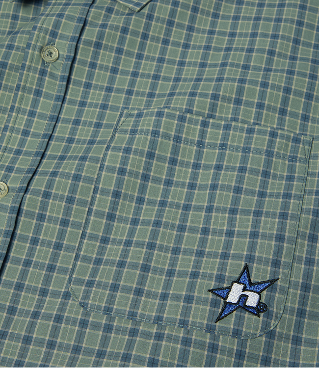 HUF H Star Ss Plaid Shirt - Marine