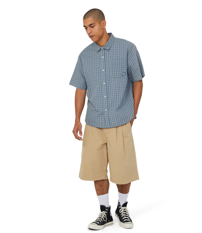 HUF H Star Ss Plaid Shirt - Marine