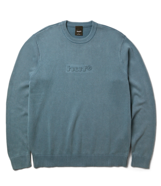 HUF Pacific Wash Embossed Crewneck - Blue