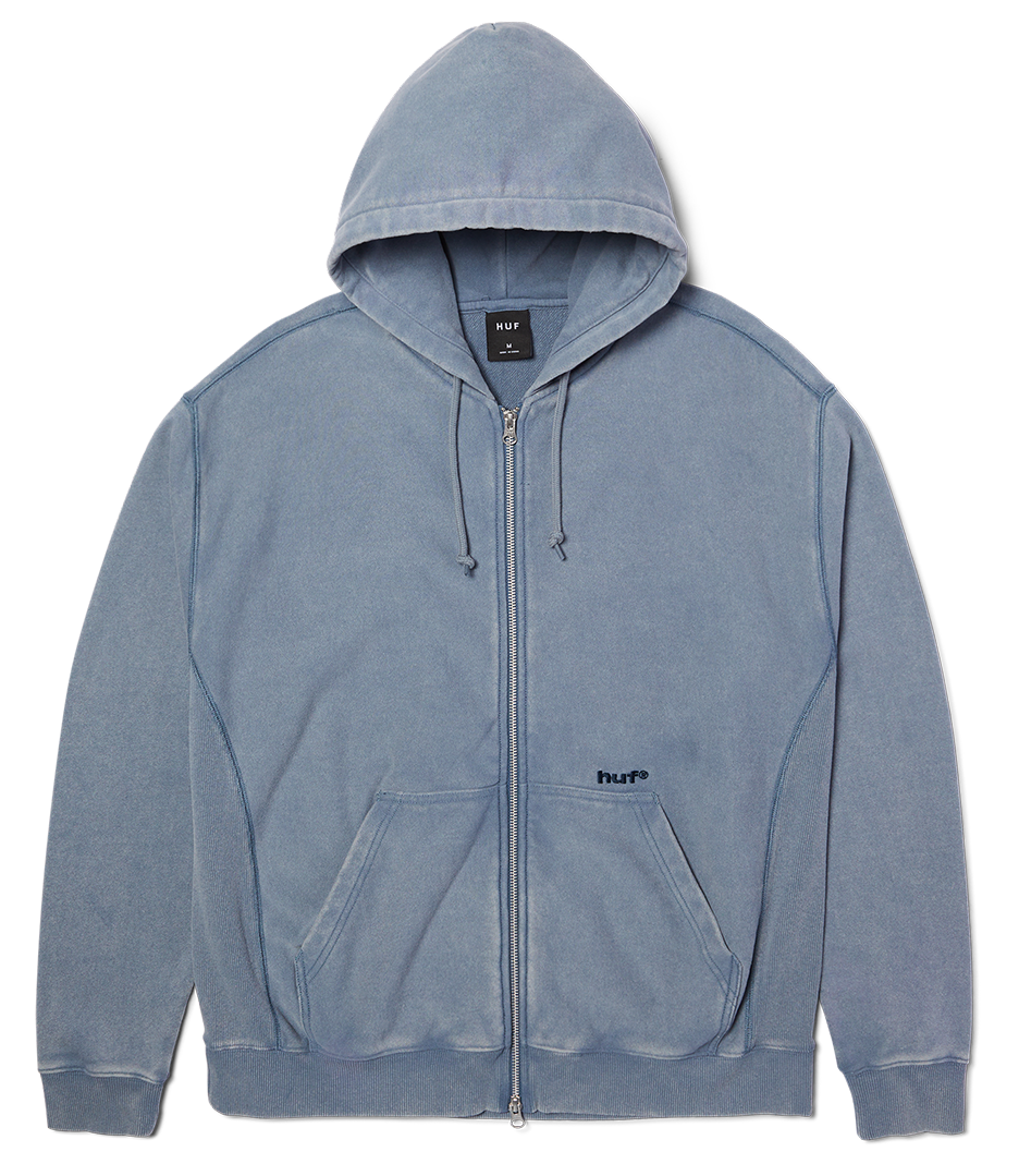 HUF Pacific Wash Fz Hoodie - Blue