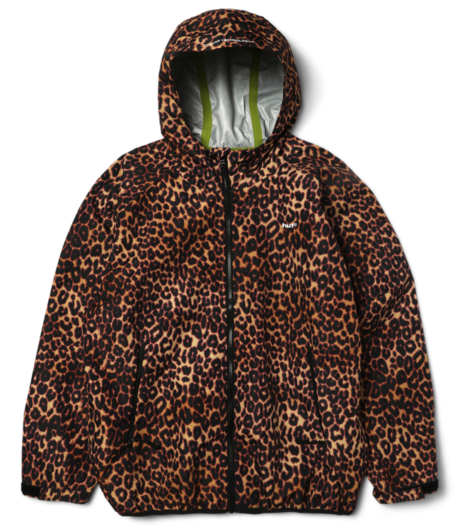 HUF Rainier Printed Shell Jacket - Brown