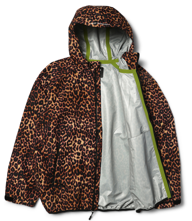 HUF Rainier Printed Shell Jacket - Brown