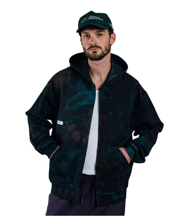 STUDENTS GOLF Arnault Fleece Zip Hoodie - Black