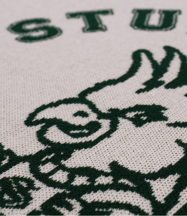 STUDENTS GOLF Chip Knit Crew Sweater - Cream