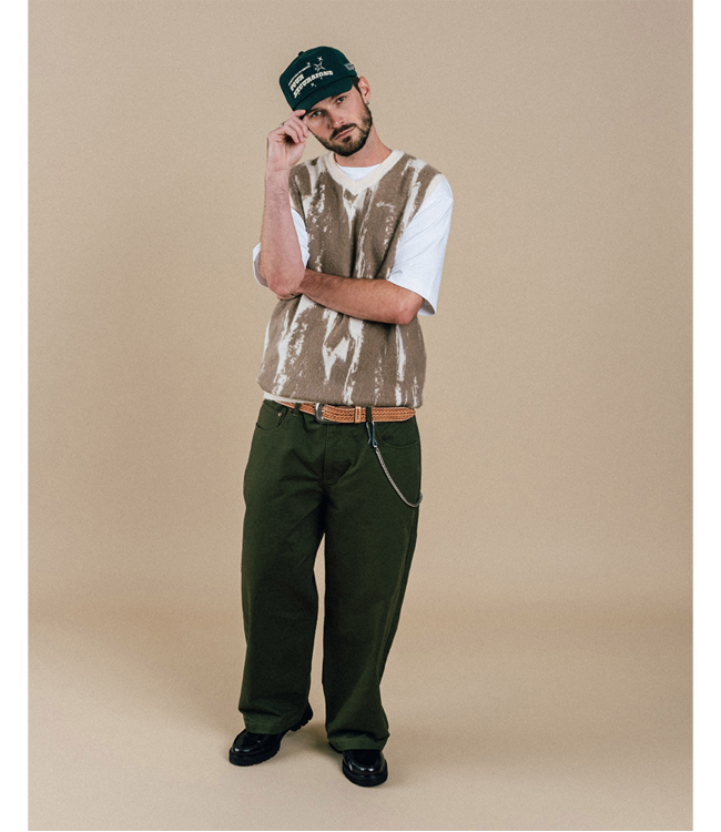 STUDENTS GOLF Cimarron Knit Vest Sweater - Cream