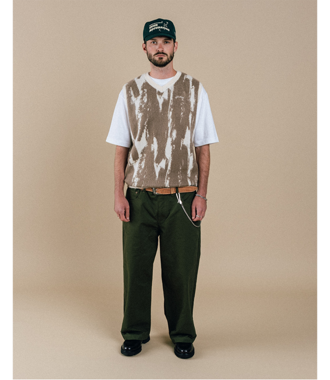 STUDENTS GOLF Cimarron Knit Vest Sweater - Cream