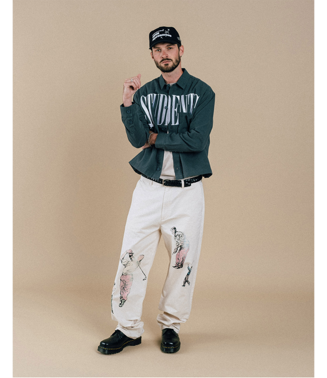 STUDENTS GOLF Garrick Chore Jacket - Pine