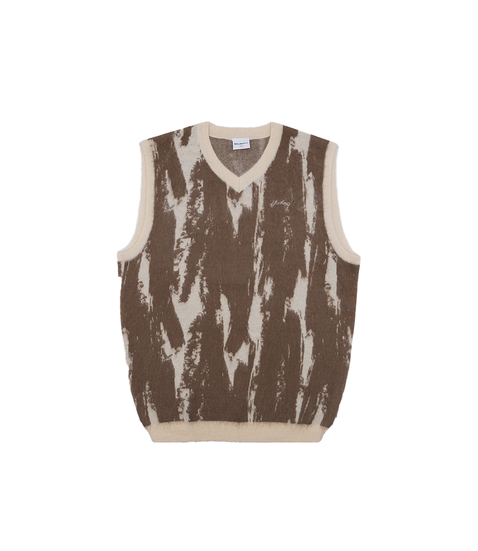 STUDENTS GOLF Cimarron Knit Vest Sweater - Cream