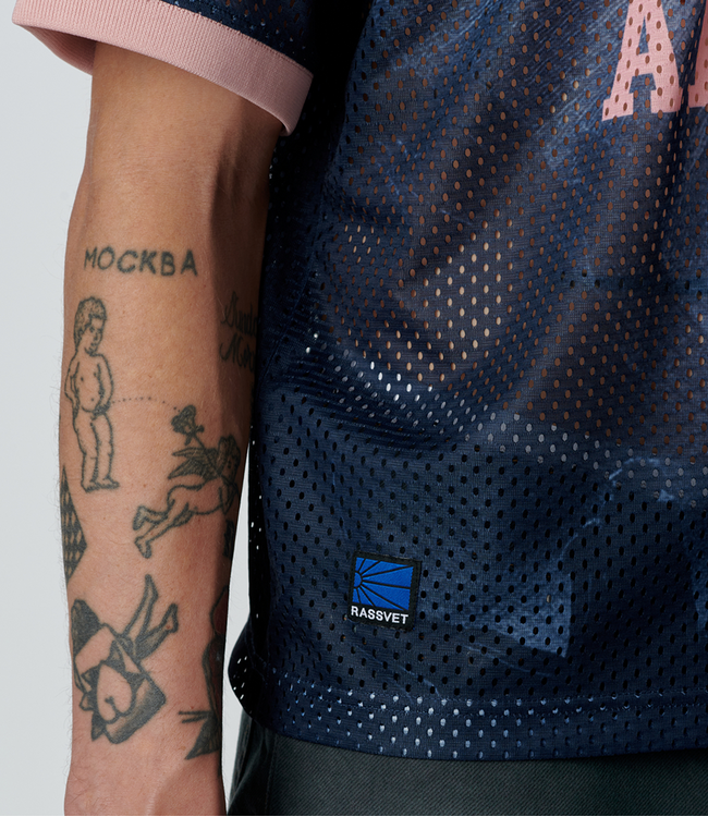 RASSVET Athletic Mesh Jersey Woven - Navy