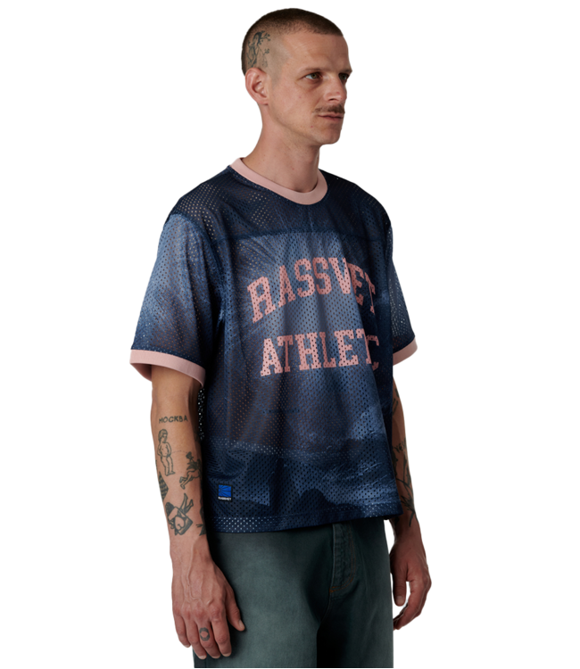 RASSVET Athletic Mesh Jersey Woven - Navy