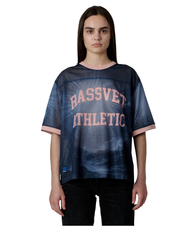 RASSVET Athletic Mesh Jersey Woven - Navy