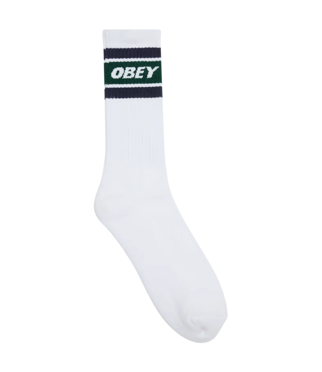 OBEY Cooper Ii Socks - White/Eden Green