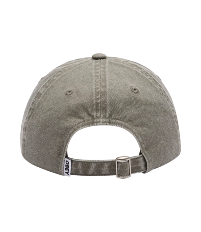 OBEY Pigment Bold 6 Panel Strapback - Pigment Olive