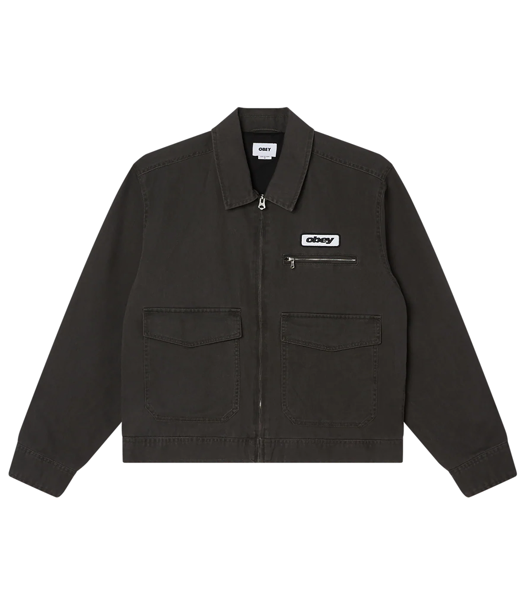 OBEY Obey Walter Work Jacket - Black Faded Wash