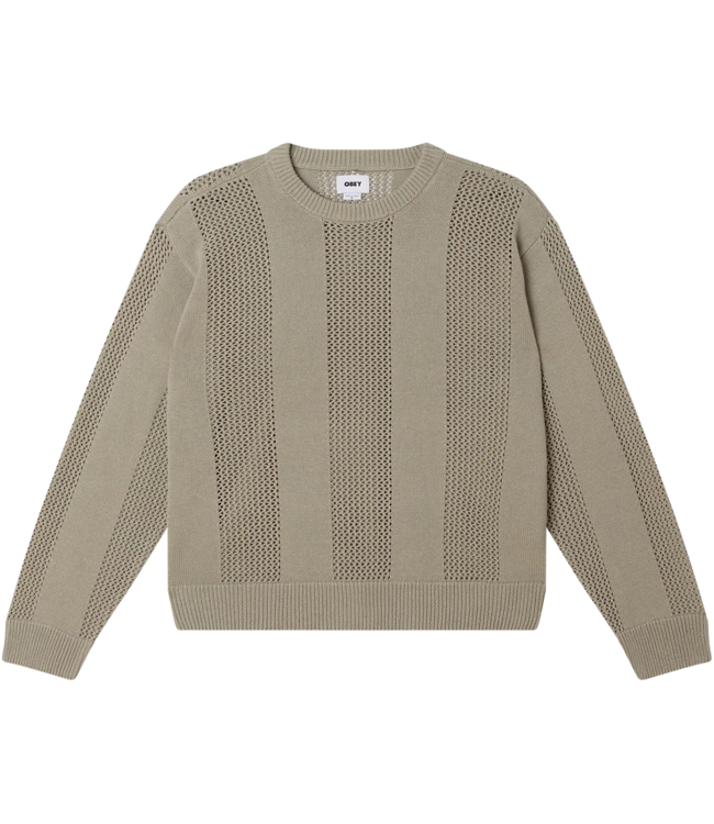 OBEY Obey Crochet Sweater - London Fog
