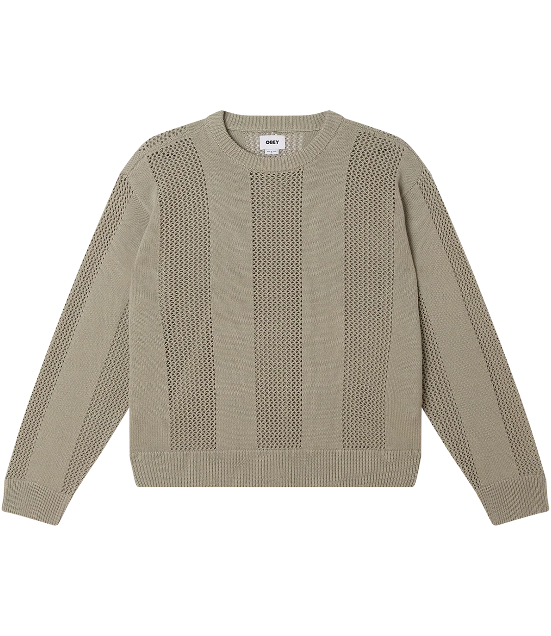 OBEY Obey Crochet Sweater - London Fog