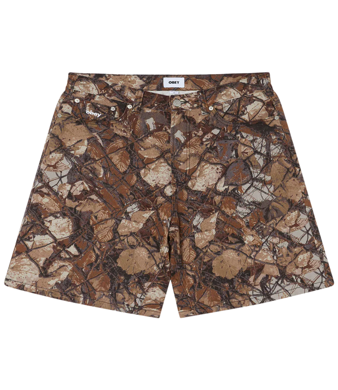 OBEY Bigwig Baggy Denim Short - Fence Camo