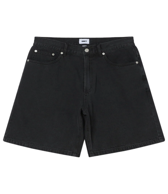 OBEY Emerson Denim Short - Washed Black