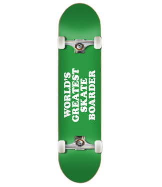 SKATE MENTAL Worlds Greatest Skateboarder Complete Green - 8.0