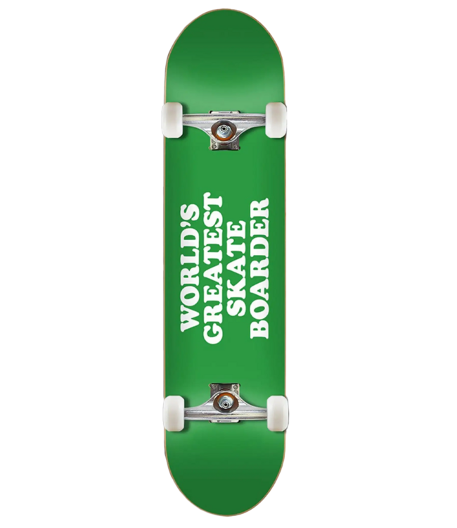 SKATE MENTAL Worlds Greatest Skateboarder Complete Green - 8.0