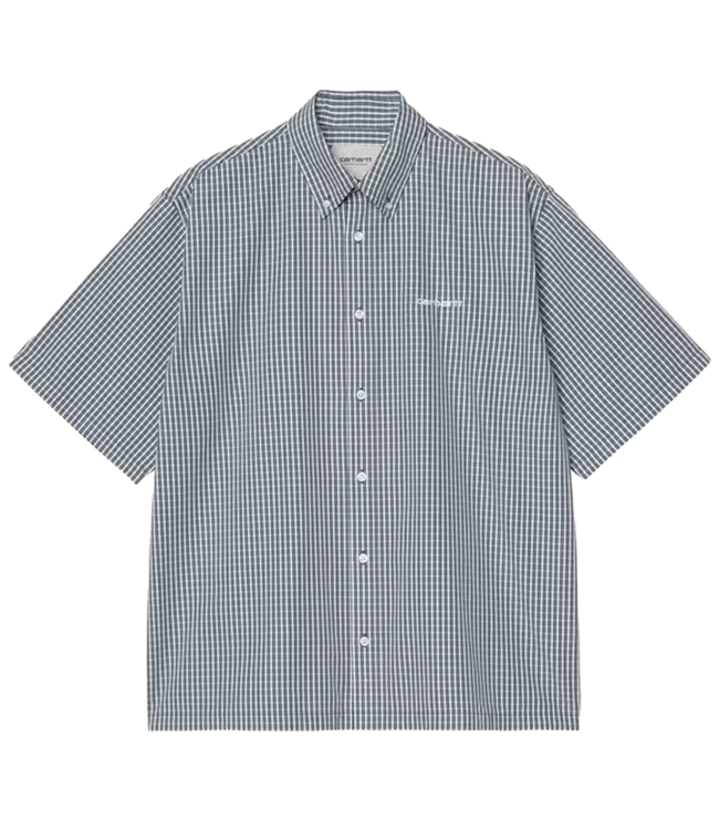 CARHARTT WIP S/S Groff Shirt - Groff Check/Blue River