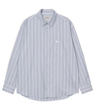 CARHARTT WIP L/S Beale Shirt - Beale Stripe/Gentle Blue/White