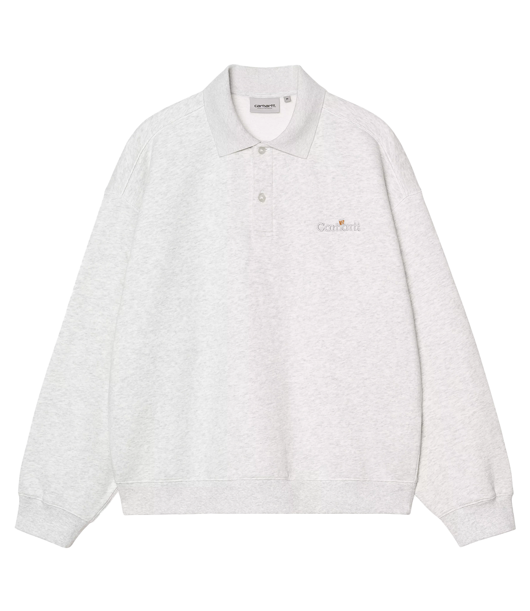 CARHARTT WIP Wip Label Polo Sweat - Ash Heather