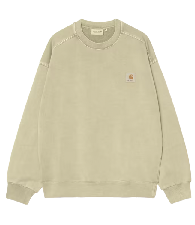 CARHARTT WIP Nelson Sweat - Gentle Green/Garment Dyed