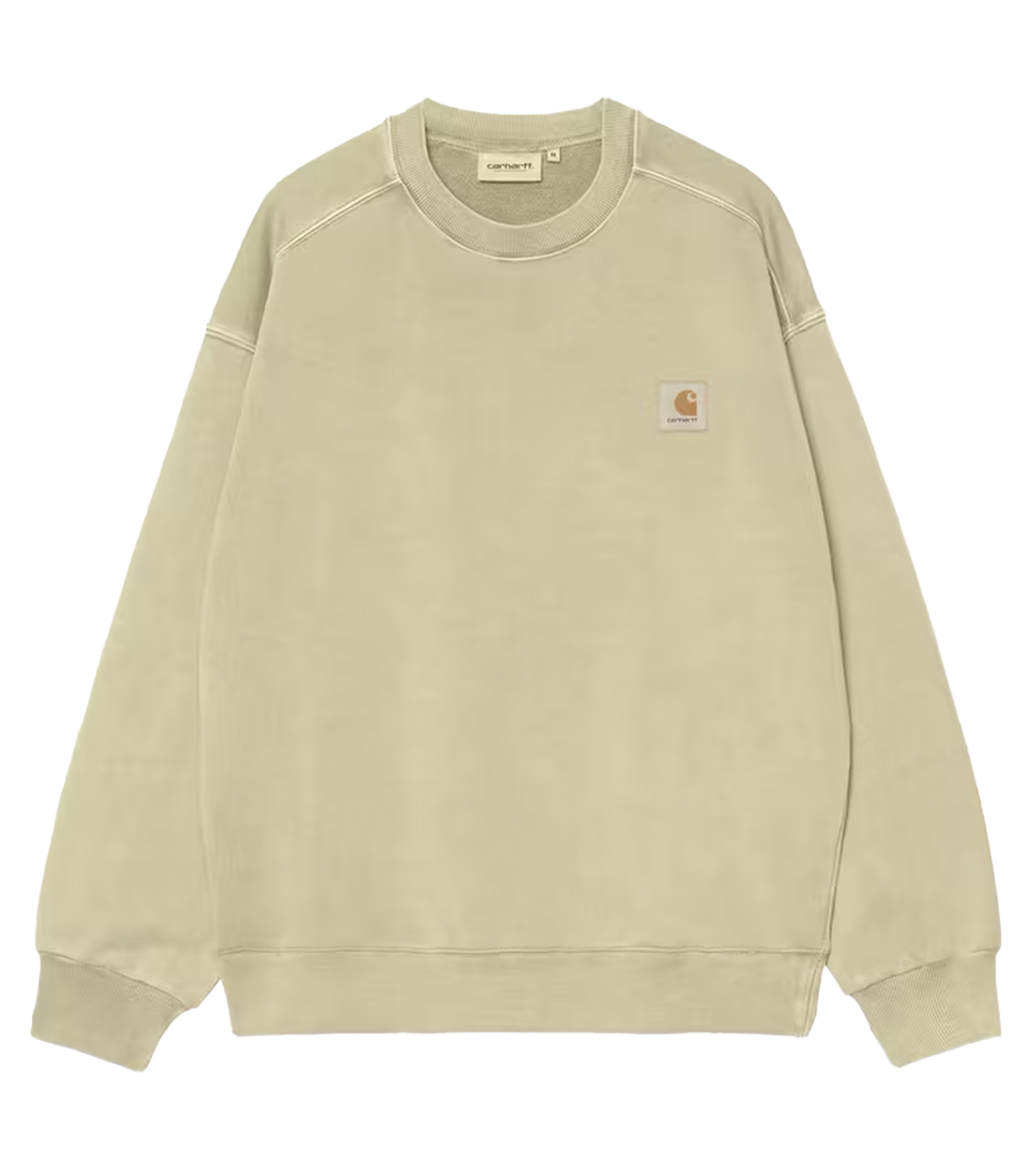 CARHARTT WIP Nelson Sweat - Gentle Green/Garment Dyed