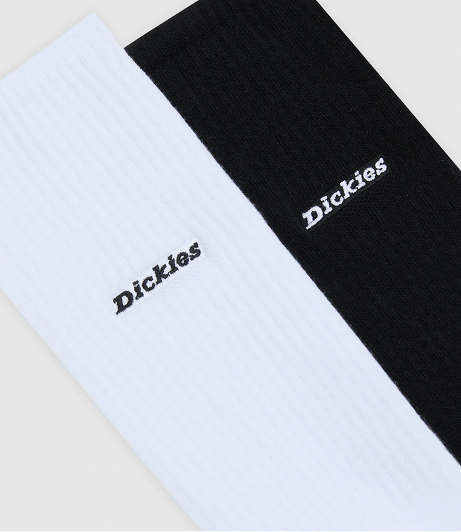 DICKIES Copperton High Socks 2Pk - Black/White
