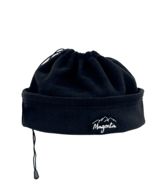 MAGENTA Convertible Fleece Beanie - Black