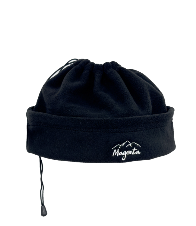 MAGENTA Convertible Fleece Beanie - Black