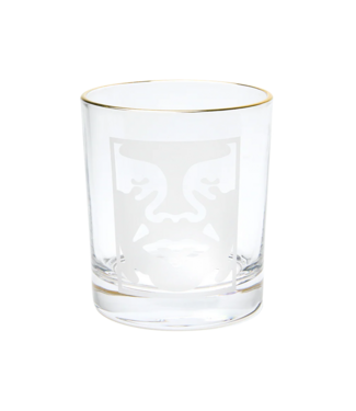 OBEY Bold Logo Drinking Glass - Clear