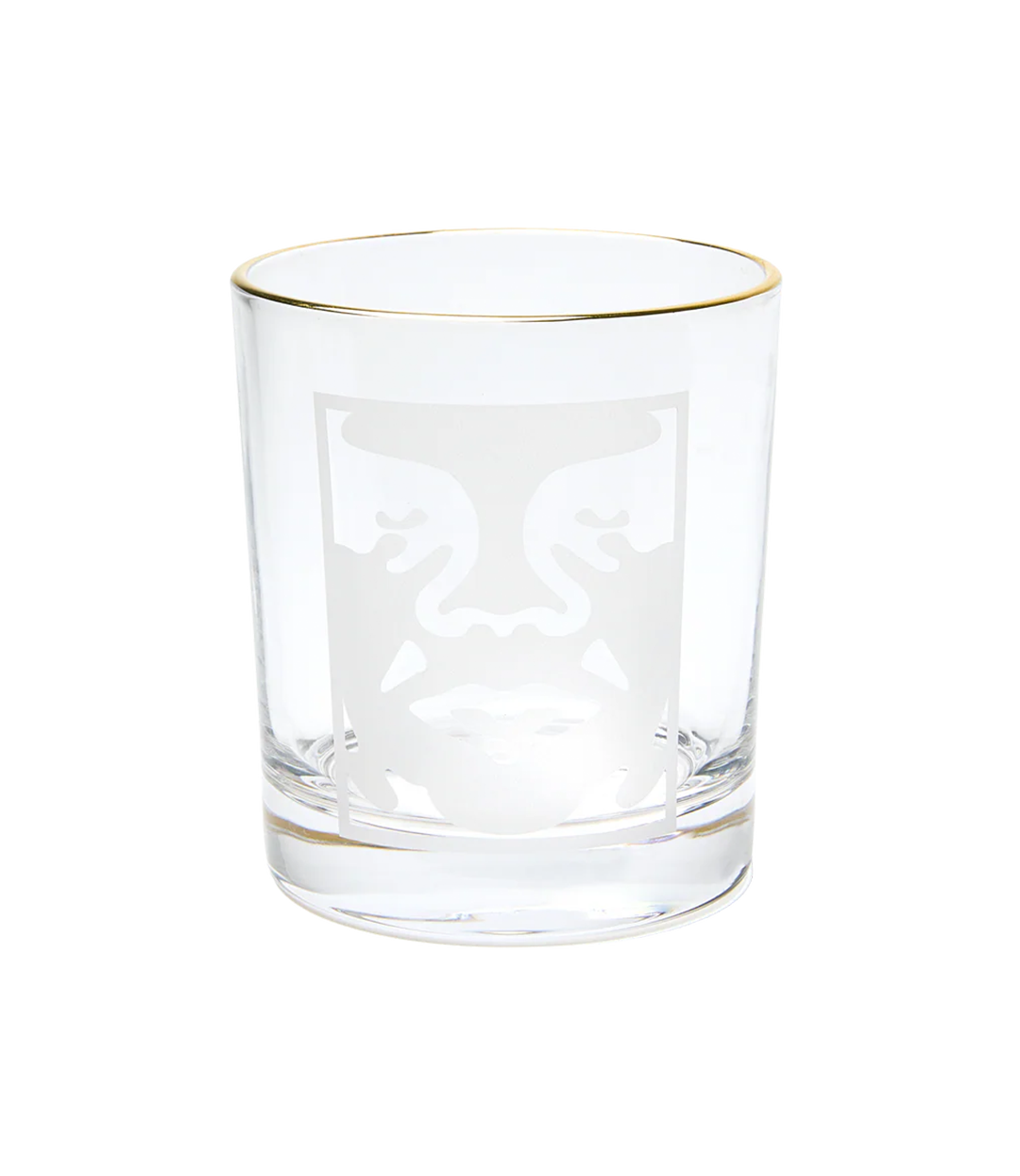 OBEY Bold Logo Drinking Glass - Clear