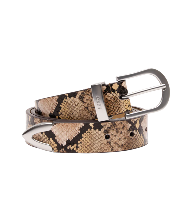 OBEY Classic Leather Belt - Snake