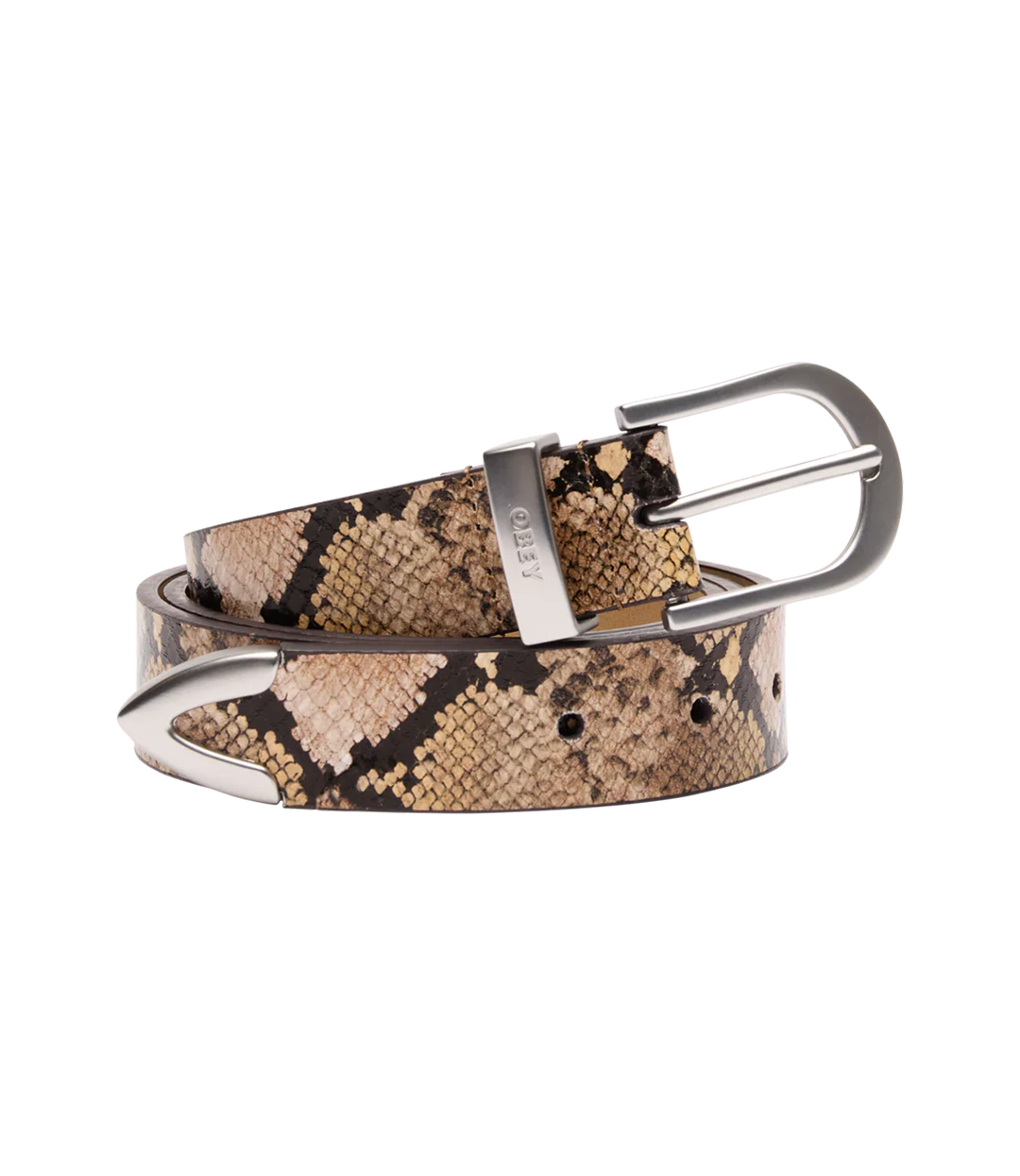 OBEY Classic Leather Belt - Snake