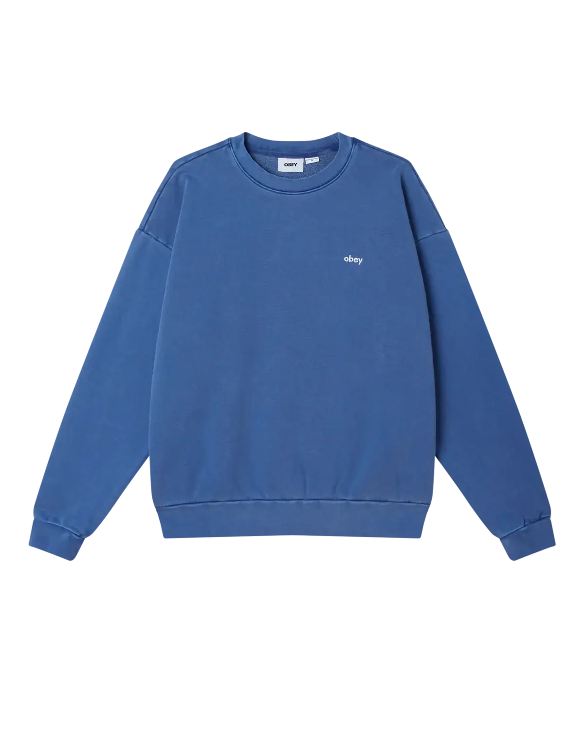 OBEY Lowercase Pigment Crew - Pigment Electric Indigo