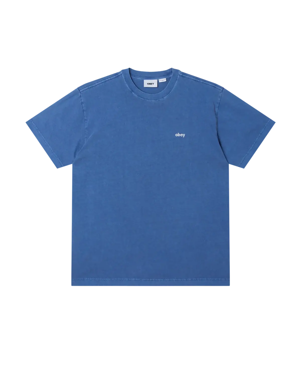 OBEY Lowercase Pigment Tee Ss - Pigment Electric Indigo