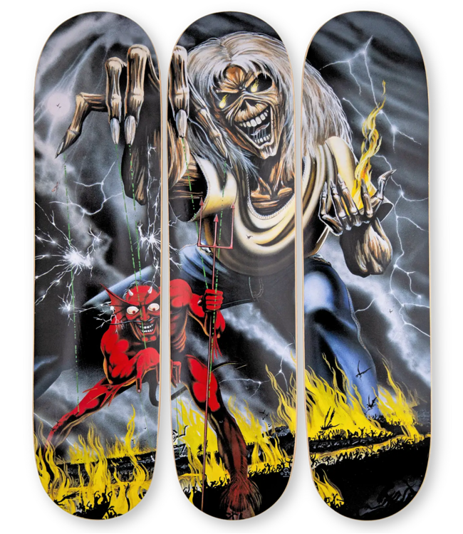 THE SKATEROOM Iron Maiden 3 Piece - Number Of The Beast