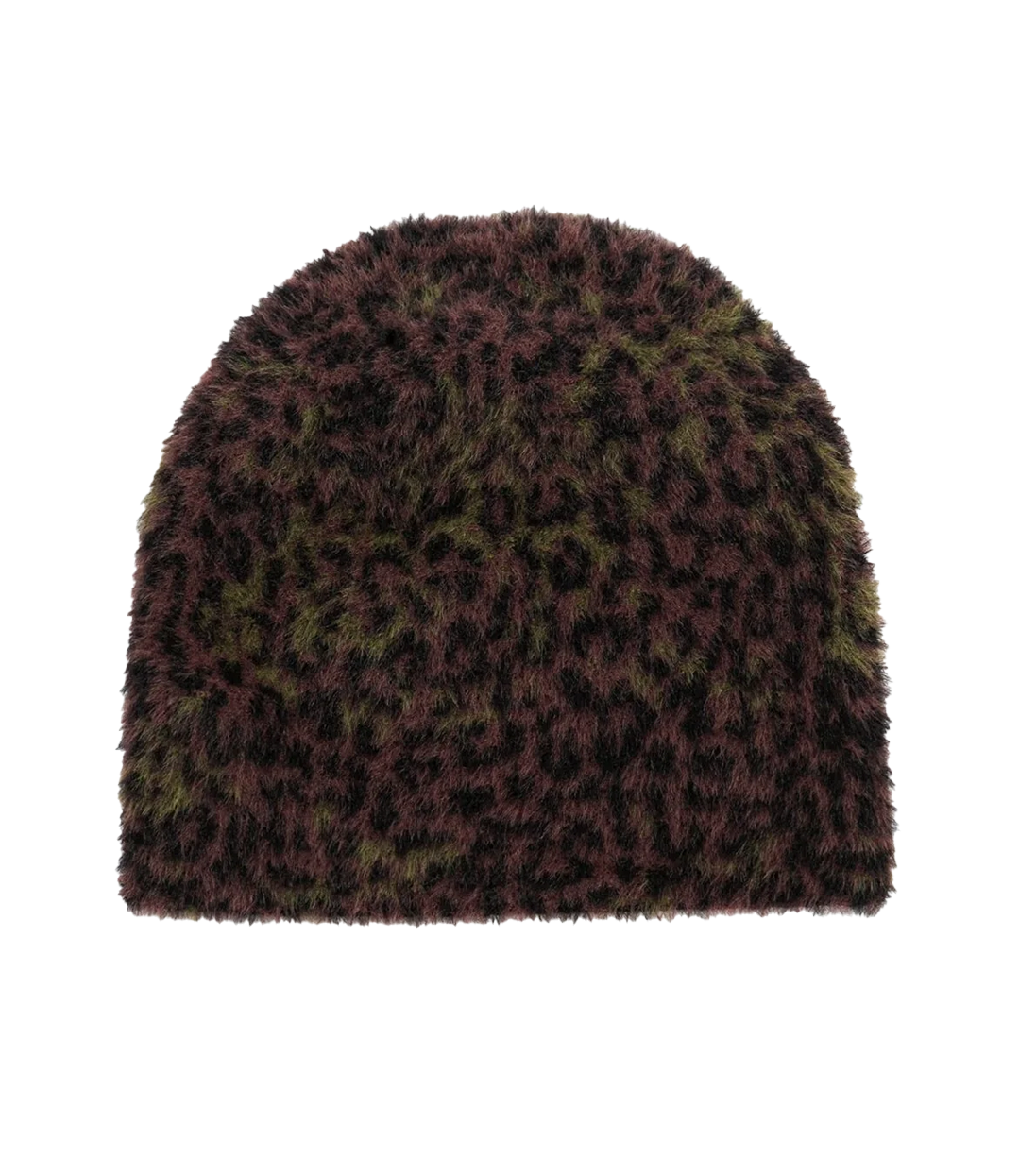 WASTED PARIS Cheetah Brow Beanie - Fudge Burgundy Camo