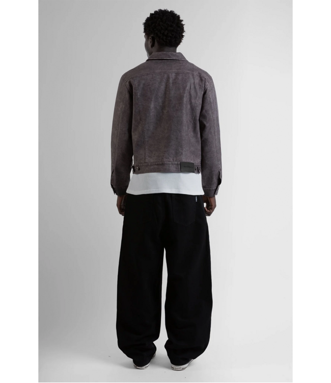 WASTED PARIS Nifty Trucker Jacket - Faded Fudge Burgundy