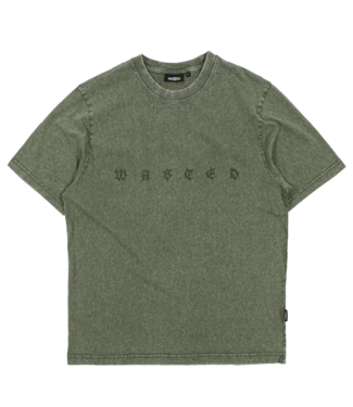 WASTED PARIS Splinter Faded T-Shirt - Faded Olive Khaki